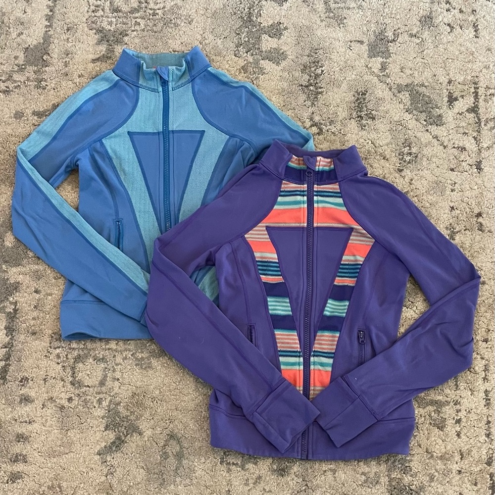 Two Ivivva full zip jackets
